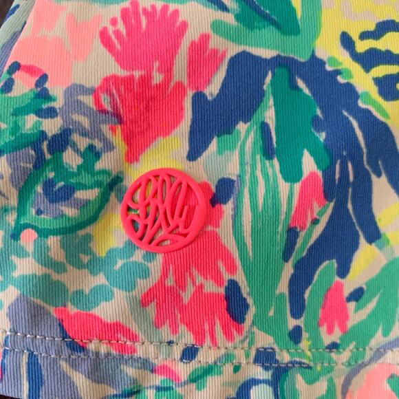 NWT Lilly Pulitzer Upf 50+ Luxletic Meryl Nylon Avida Bra Tank In Mermaids Cove - Picture 4 of 11